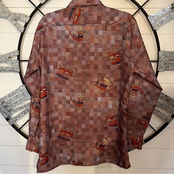 Vintage 70s Topaz Mens Shirt - Picture 3 of 5